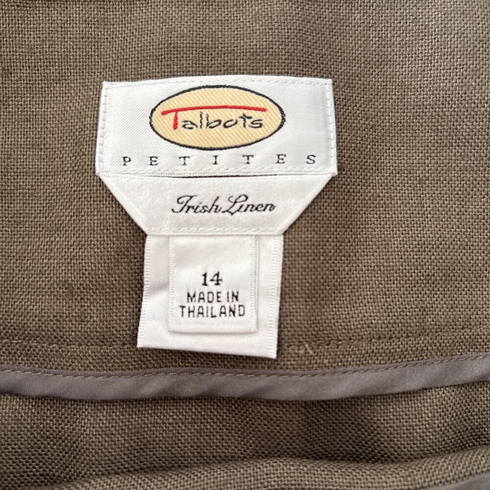 100% Irish Linen Talbots Skirt Coastal Chic Professional Old Money Office | 14 - Picture 6 of 10